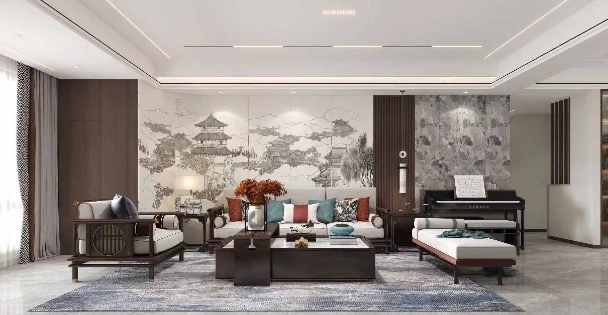 139m²中国风装修，传统与现代的融合