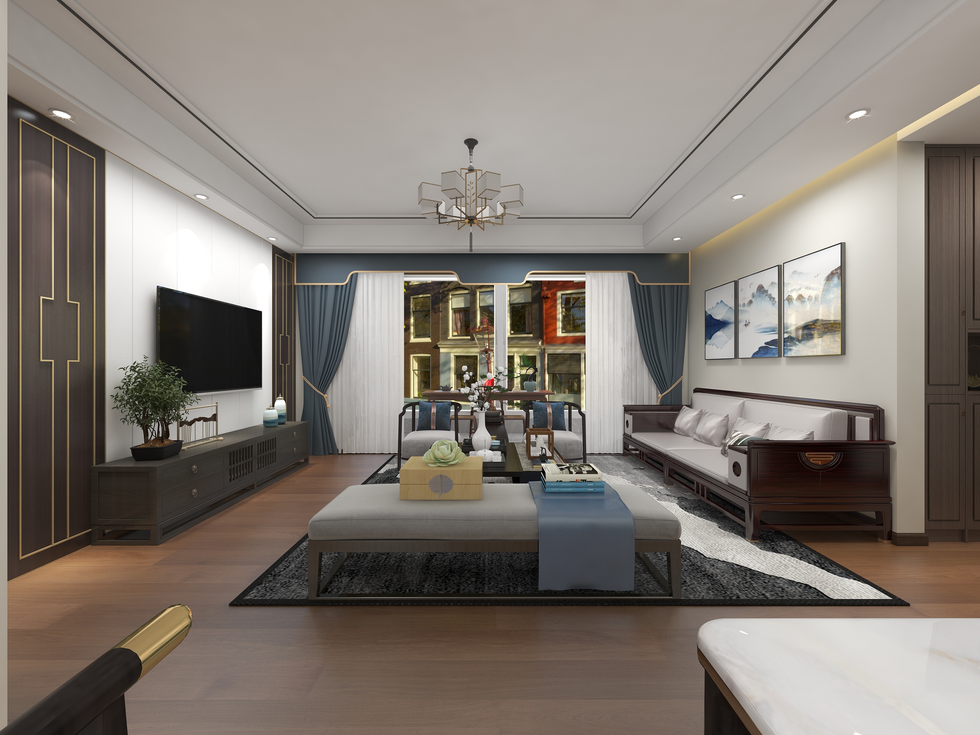 时代滨江-125-中式