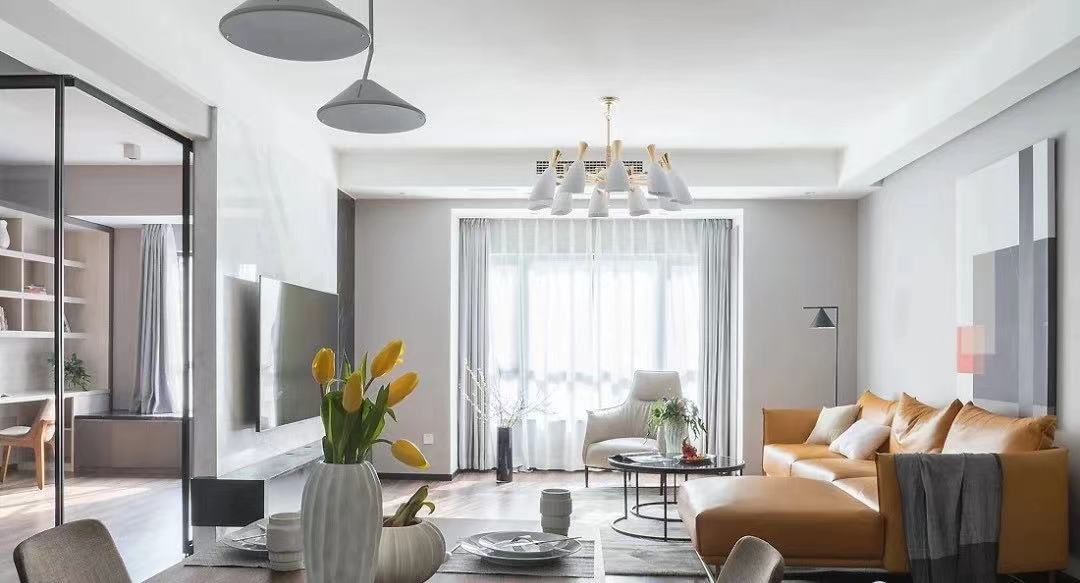  147m²简约风，客厅隔出一个书房，这操作简直了，牛